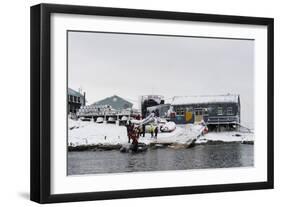 Vernadsky Research Base, the Ukrainian Antarctic station at Marina Point on Galindez Island in the -Sergio Pitamitz-Framed Photographic Print