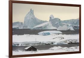 Vernadsky Research Base, the Ukrainian Antarctic station at Marina Point on Galindez Island in the -Sergio Pitamitz-Framed Photographic Print