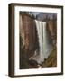 Vernal Falls, 1863 (Oil on Paper, Mounted on Canvas)-Albert Bierstadt-Framed Giclee Print