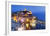 Vernazza at Dusk, Cinque Terre, UNESCO World Heritage Site, Liguria, Italy, Mediterranean, Europe-Mark Sunderland-Framed Photographic Print