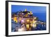 Vernazza at Dusk, Cinque Terre, UNESCO World Heritage Site, Liguria, Italy, Mediterranean, Europe-Mark Sunderland-Framed Photographic Print