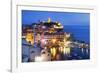 Vernazza at Dusk, Cinque Terre, UNESCO World Heritage Site, Liguria, Italy, Mediterranean, Europe-Mark Sunderland-Framed Photographic Print