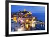 Vernazza at Dusk, Cinque Terre, UNESCO World Heritage Site, Liguria, Italy, Mediterranean, Europe-Mark Sunderland-Framed Photographic Print