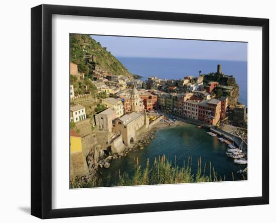 Vernazza, Cinque Terre, Liguria, Italy, Europe-Bruno Morandi-Framed Photographic Print