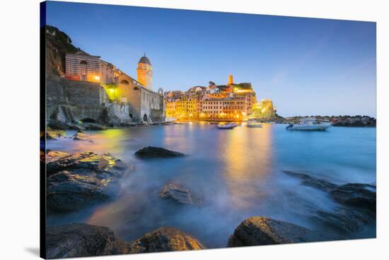Vernazza, Cinque Terre, Liguria, Italy-Jordan Banks-Stretched Canvas