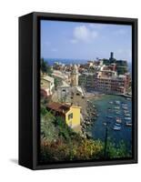 Vernazza, Cinque Terre, Unesco World Heritage Site, Italian Riviera, Liguria, Italy, Europe-Sheila Terry-Framed Stretched Canvas