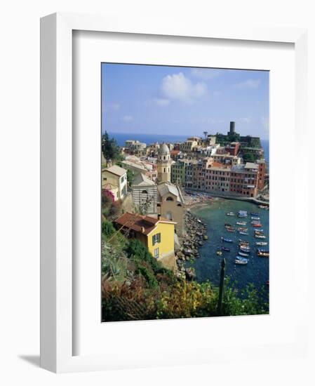 Vernazza, Cinque Terre, Unesco World Heritage Site, Italian Riviera, Liguria, Italy, Europe-Sheila Terry-Framed Photographic Print