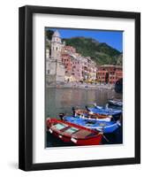 Vernazza, Cinque Terre, Unesco World Heritage Site, Italian Riviera, Liguria, Italy-Bruno Morandi-Framed Premium Photographic Print