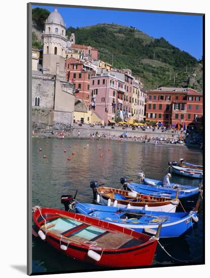 Vernazza, Cinque Terre, Unesco World Heritage Site, Italian Riviera, Liguria, Italy-Bruno Morandi-Mounted Photographic Print