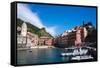 Vernazza, Cinque Terre, UNESCO World Heritage Site, Liguria, Italy, Europe-Peter Groenendijk-Framed Stretched Canvas