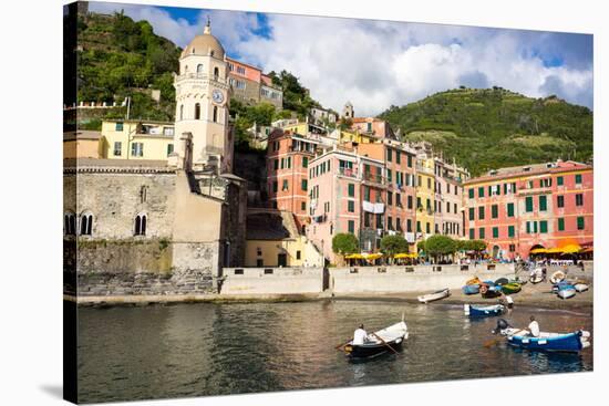 Vernazza, Cinque Terre, UNESCO World Heritage Site, Liguria, Italy, Europe-Peter Groenendijk-Stretched Canvas