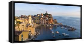 Vernazza, Cinque Terre, UNESCO World Heritage Site, Liguria, Italy, Europe-Gavin Hellier-Framed Stretched Canvas