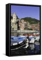 Vernazza, Cinque Terre, UNESCO World Heritage Site, Liguria, Italy, Europe-Gavin Hellier-Framed Stretched Canvas