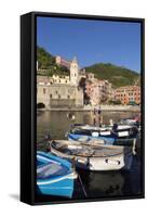 Vernazza, Cinque Terre, UNESCO World Heritage Site, Liguria, Italy, Europe-Gavin Hellier-Framed Stretched Canvas