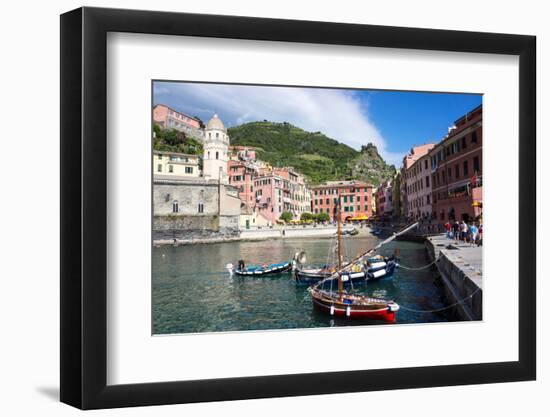 Vernazza, Cinque Terre, UNESCO World Heritage Site, Liguria, Italy, Europe-Peter Groenendijk-Framed Photographic Print