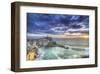 Vernazza Fishing Village Sunset-null-Framed Art Print