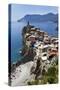 Vernazza from the Cinque Terre Coastal Path-Mark Sunderland-Stretched Canvas