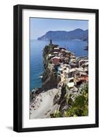 Vernazza from the Cinque Terre Coastal Path-Mark Sunderland-Framed Photographic Print