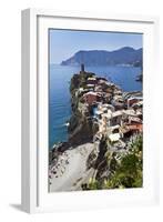 Vernazza from the Cinque Terre Coastal Path-Mark Sunderland-Framed Photographic Print