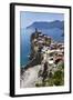 Vernazza from the Cinque Terre Coastal Path-Mark Sunderland-Framed Photographic Print