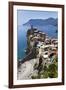 Vernazza from the Cinque Terre Coastal Path-Mark Sunderland-Framed Photographic Print