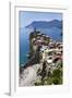 Vernazza from the Cinque Terre Coastal Path-Mark Sunderland-Framed Photographic Print