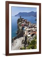 Vernazza from the Cinque Terre Coastal Path-Mark Sunderland-Framed Photographic Print