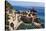 Vernazza Harbor from Above, Cinque Terre, Italy-George Oze-Stretched Canvas