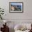 Vernazza Harbor from Above, Cinque Terre, Italy-George Oze-Framed Photographic Print displayed on a wall