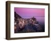 Vernazza Harbour at Dusk, Vernazza, Cinque Terre, UNESCO World Heritage Site, Liguria, Italy-Patrick Dieudonne-Framed Photographic Print