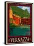 Vernazza Italian Riviera 1-Anna Siena-Framed Stretched Canvas