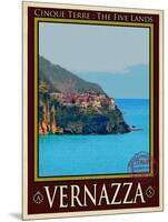Vernazza Italian Riviera 2-Anna Siena-Mounted Giclee Print