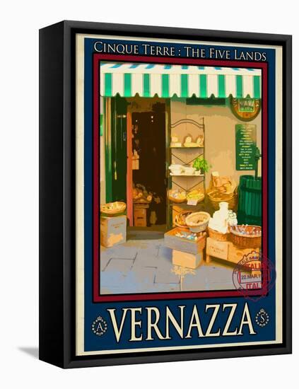 Vernazza Italian Riviera 3-Anna Siena-Framed Stretched Canvas