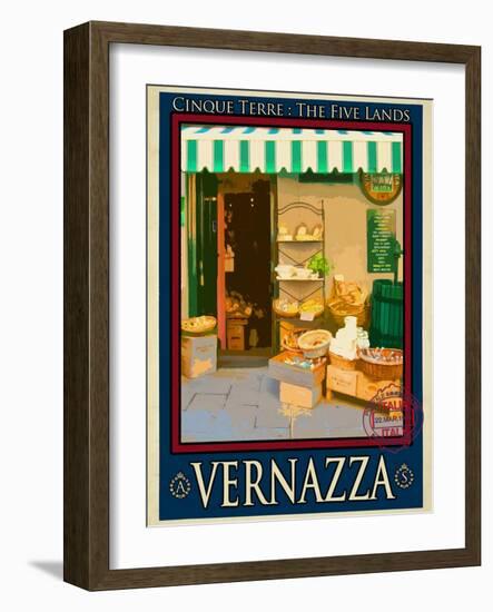 Vernazza Italian Riviera 3-Anna Siena-Framed Giclee Print