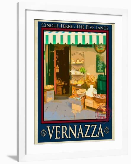 Vernazza Italian Riviera 3-Anna Siena-Framed Giclee Print