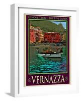 Vernazza Italian Riviera 4-Anna Siena-Framed Giclee Print