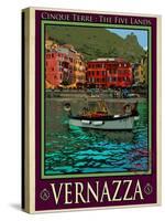 Vernazza Italian Riviera 4-Anna Siena-Stretched Canvas