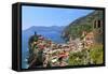 Vernazza, Italian Riviera, Cinque Terre, UNESCO World Heritage Site, Liguria, Italy, Europe-Hans-Peter Merten-Framed Stretched Canvas