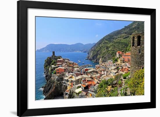 Vernazza, Italian Riviera, Cinque Terre, UNESCO World Heritage Site, Liguria, Italy, Europe-Hans-Peter Merten-Framed Photographic Print