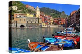 Vernazza, Italian Riviera, Cinque Terre, UNESCO World Heritage Site, Liguria, Italy, Europe-Hans-Peter Merten-Stretched Canvas