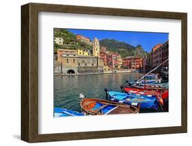 Vernazza, Italian Riviera, Cinque Terre, UNESCO World Heritage Site, Liguria, Italy, Europe-Hans-Peter Merten-Framed Photographic Print