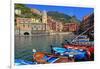 Vernazza, Italian Riviera, Cinque Terre, UNESCO World Heritage Site, Liguria, Italy, Europe-Hans-Peter Merten-Framed Photographic Print