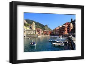 Vernazza, Italian Riviera, Cinque Terre, UNESCO World Heritage Site, Liguria, Italy, Europe-Hans-Peter Merten-Framed Photographic Print