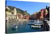 Vernazza, Italian Riviera, Cinque Terre, UNESCO World Heritage Site, Liguria, Italy, Europe-Hans-Peter Merten-Stretched Canvas