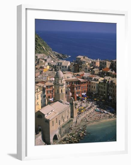 Vernazza, Riviera Di Levante, Liguria, Italy-Walter Bibikow-Framed Photographic Print