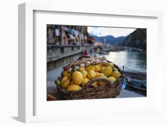 Vernazza Still Life, Cinque Terre, Italy-George Oze-Framed Photographic Print