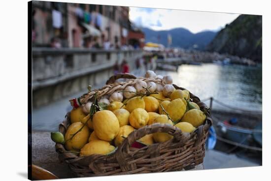 Vernazza Still Life, Cinque Terre, Italy-George Oze-Stretched Canvas