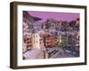 Vernazza Village and Harbour at Dusk, Cinque Terre, Unesco World Heritage Site, Liguria, Italy-Patrick Dieudonne-Framed Photographic Print