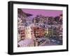 Vernazza Village and Harbour at Dusk, Cinque Terre, Unesco World Heritage Site, Liguria, Italy-Patrick Dieudonne-Framed Photographic Print