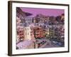 Vernazza Village and Harbour at Dusk, Cinque Terre, Unesco World Heritage Site, Liguria, Italy-Patrick Dieudonne-Framed Photographic Print